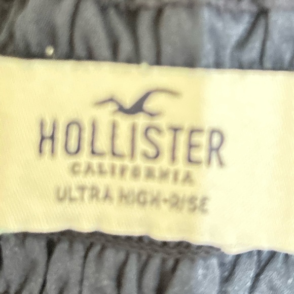 Hollister navy Blue high rise Mini Skirt crochet pull-on lined size small - Picture 5 of 7